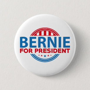 Bernie Sanders For President 6 Cm Round Badge