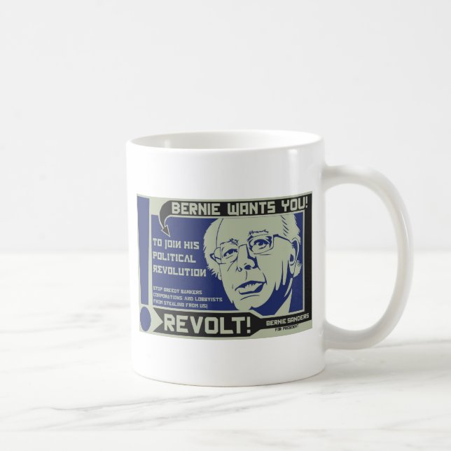 Bernie Sanders for President Coffee Mug (Right)