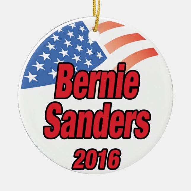 Bernie Sanders for president in 2016 Ceramic Ornament (Front)