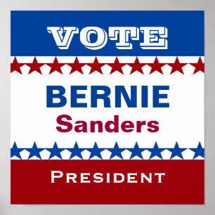 Bernie Sanders for President Poster