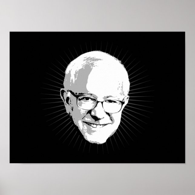 Bernie Sanders - Halo Effect -  Political Humour Poster (Front)