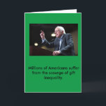 Bernie Sanders Holiday Card<br><div class="desc">Whether your friends and family celebrate Christmas,  Hanukkah,  Kwanzaa,  Festivus,  or the Winter Solstice,  this card is a perfect fit. Let Vermont senator and former Democratic presidential candidate Bernie Sanders articulate your holiday wish!</div>