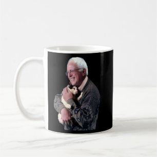Bernie Sanders Hugging Ca Cute Animal Lover  Coffee Mug