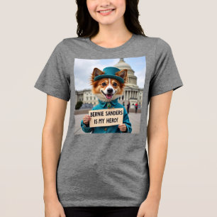 Bernie Sanders is My Hero Tri-Blend Shirt