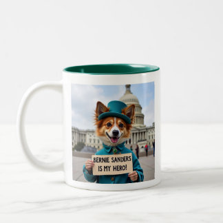 Bernie Sanders Is My Hero  Two-Tone Coffee Mug
