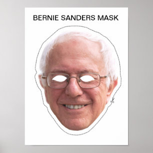Bernie Sanders Mask Poster