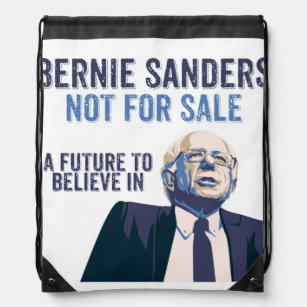 Bernie Sanders - Not For Sale - President Drawstring Bag