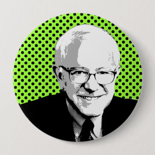BERNIE SANDERS POP ART 10 CM ROUND BADGE