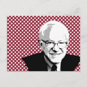 BERNIE SANDERS POP ART POSTCARD
