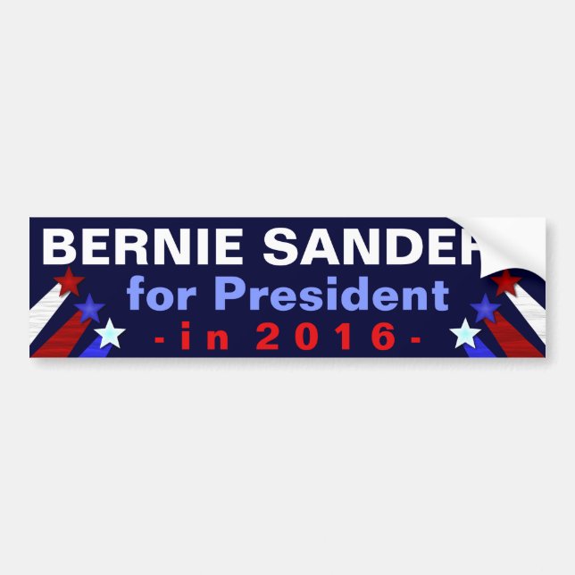 Bernie Sanders President 2016 Election Democrat Bumper Sticker (Front)
