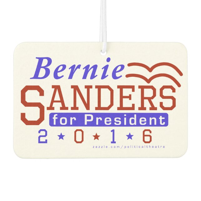 Bernie Sanders President 2016 Election Democrat Car Air Freshener (Front)