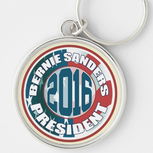 Bernie Sanders President 2016 Key Ring (Front)