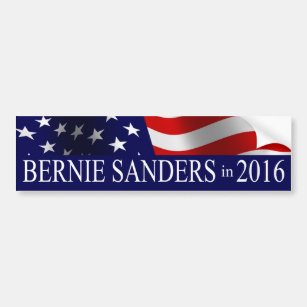 Bernie Sanders President 2016 USA Flag Bumper Sticker