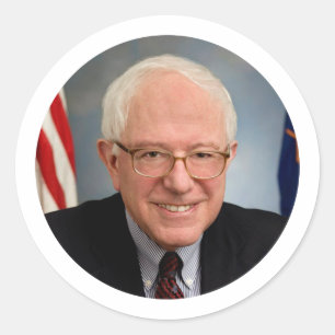 bernie sanders president classic round sticker