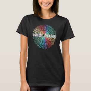 Bernie Sanders Retro Colorburst Pattern T-Shirt