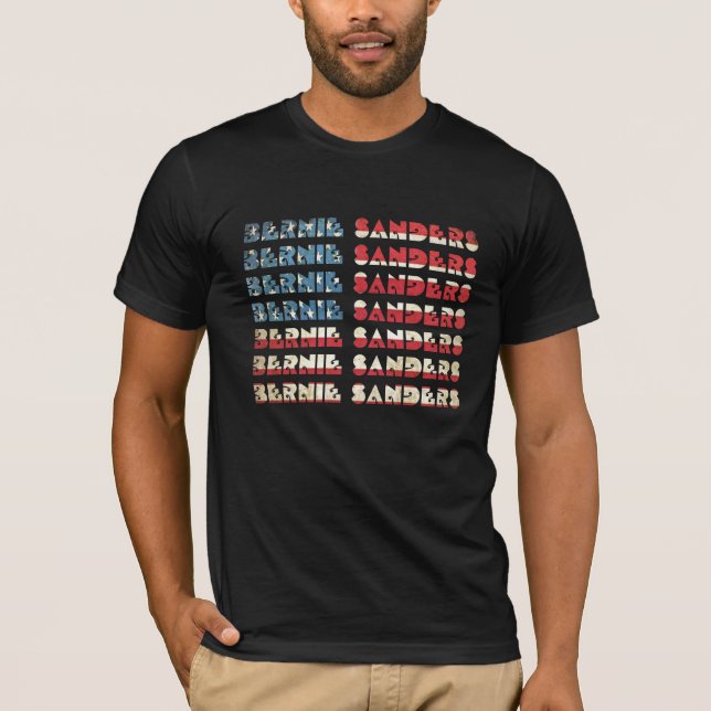 Bernie Sanders Retro USA T-Shirt AA (Front)