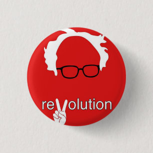 Bernie Sanders Revolution 2016 3 Cm Round Badge