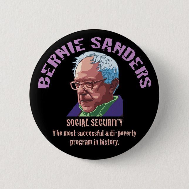 Bernie Sanders SSI 6 Cm Round Badge (Front)