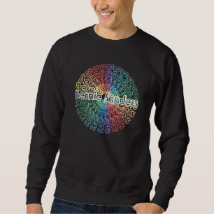 Bernie Sanders Sweatshirt v.4   Retro Colorburst