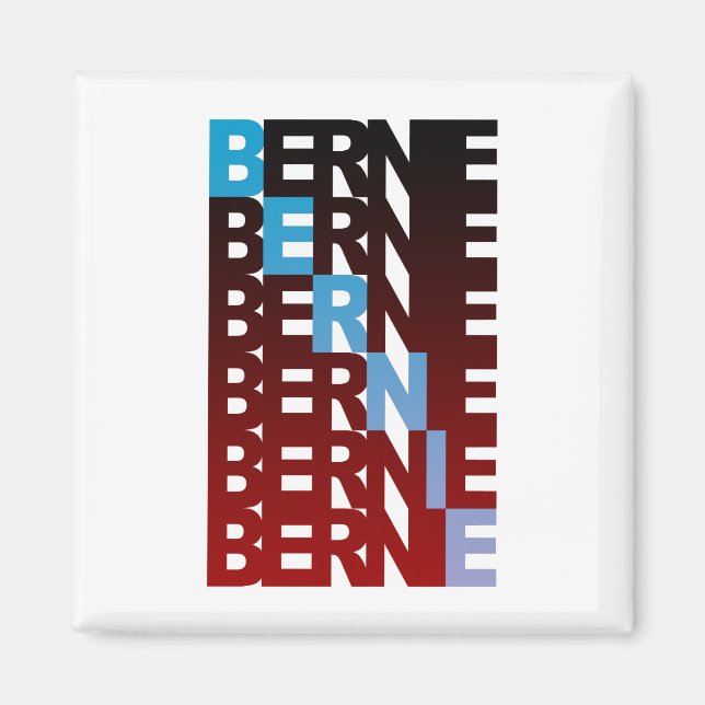 BERNIE sanders textualBern Magnet (Front)