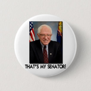 Bernie Sanders, That's My Senator! 6 Cm Round Badge