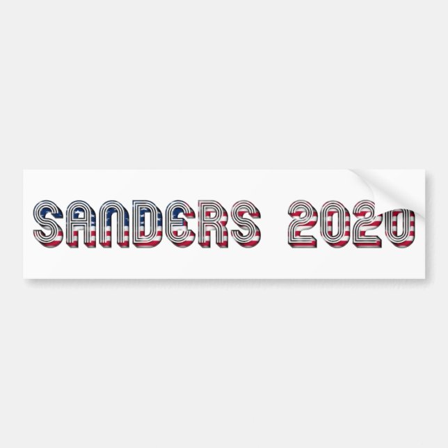 Bernie Sanders US Presidential Candidate 2020 Bumper Sticker (Front)