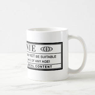 Bernie Sanders Warning Label Coffee Mug