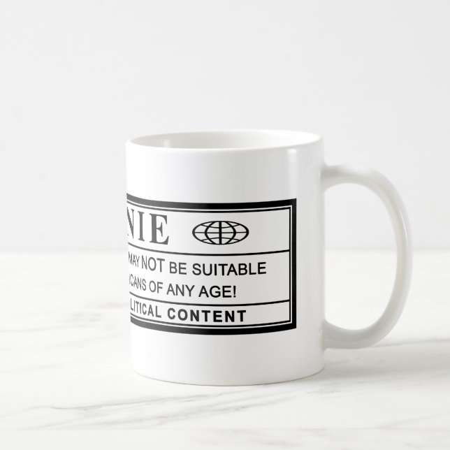 Bernie Sanders Warning Label Coffee Mug (Right)