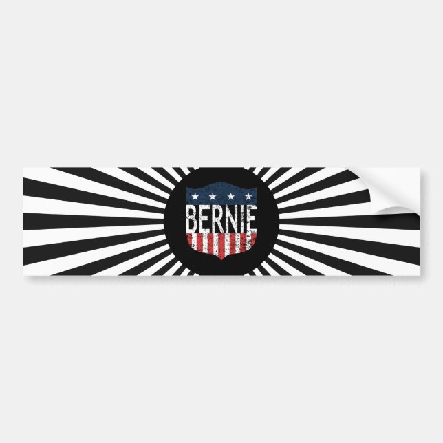 BERNIE stars and stripes Bumper Sticker (Front)