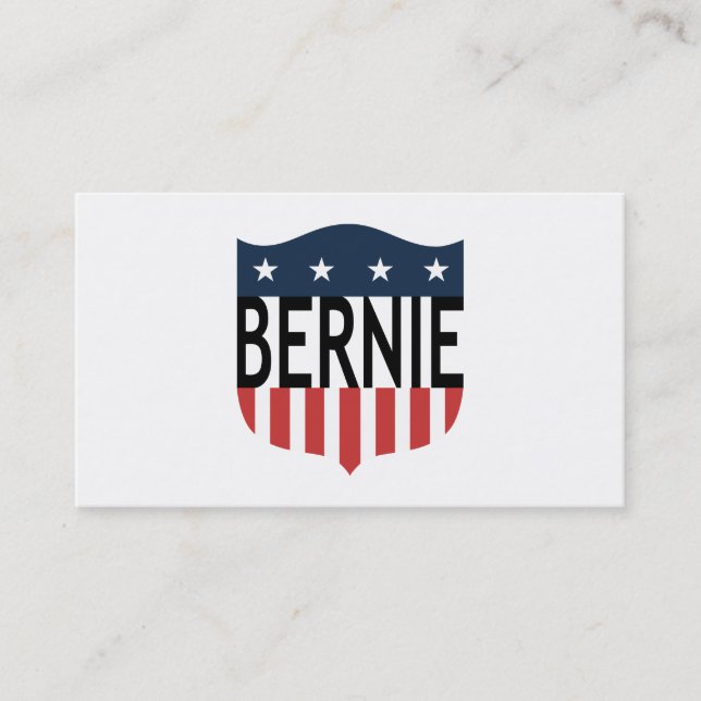 BERNIE stars and stripes Business Card (Front)