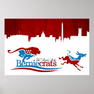 Berniecrats - DNC on the run! Poster