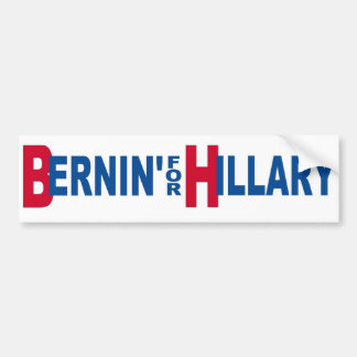 Bernin' For Hillary Bumper Sticker