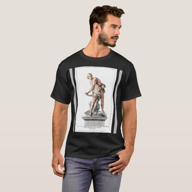 Bernini's David in an engraving by Nicolas Dorigny T-Shirt (Front Full)