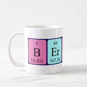 Bernita periodic table name mug