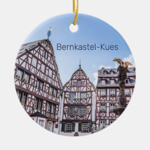 Bernkastel-Kues Historic Facades Germany Souvenir Ceramic Ornament