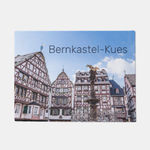 Bernkastel-Kues Historic Facades Germany Souvenir Doormat