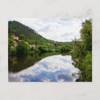 Berounka River at Karlstejn, Czech Republic Postcard