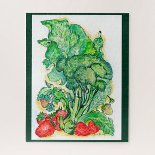 Berries and Broccoli Jigsaw Puzzle