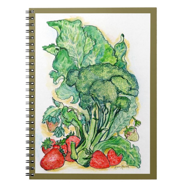Berries and Broccoli Notebook (Front)