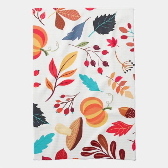Berries and Fruit Tea Towel (Vertical)