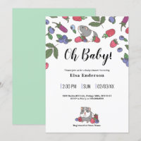 Berries and Guinea pig Pattern