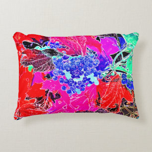 BERRIES AND LEAVES DECORATIVE CUSHION