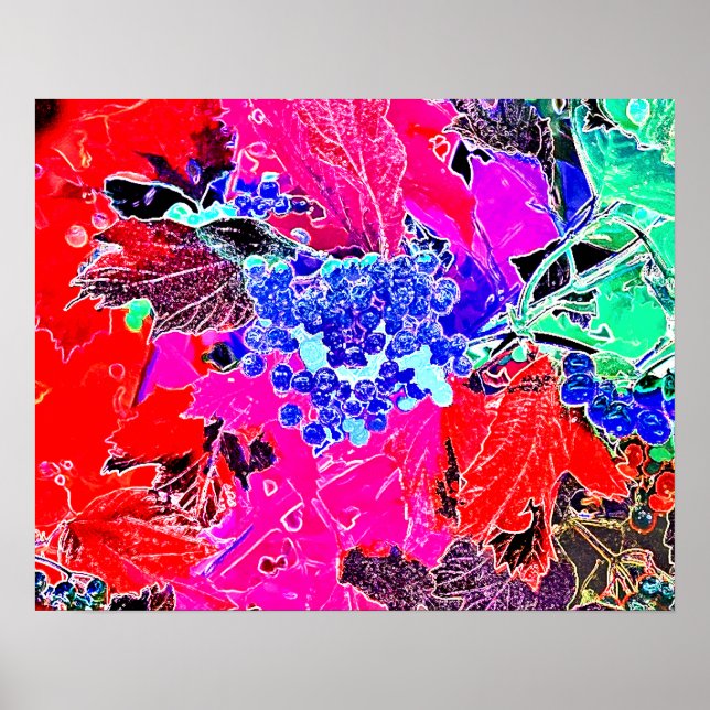 BERRIES AND LEAVES POSTER (Front)