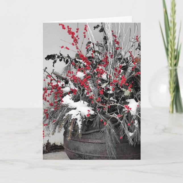 Berries and pines card (Front)