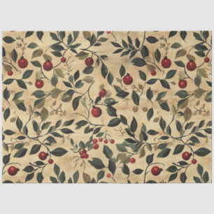 Berries Christmas Art Tissue Paper