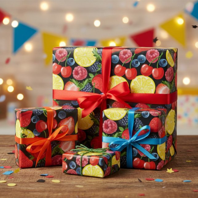 Berries & Citrus Delight Wrapping Paper (Creator Uploaded)