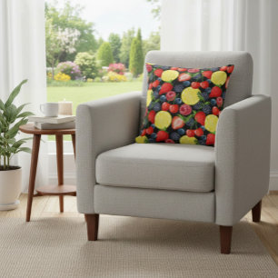 Berries & Citrus Slices Cushion