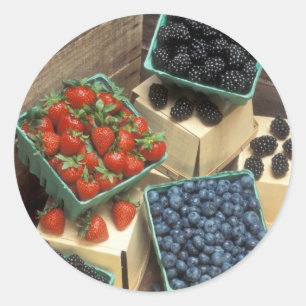 Berries Classic Round Sticker