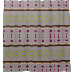 Berries Ikat 11 Shower Curtain
