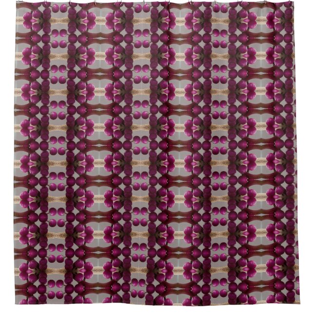 Berries Ikat 16 Shower Curtain (Front)
